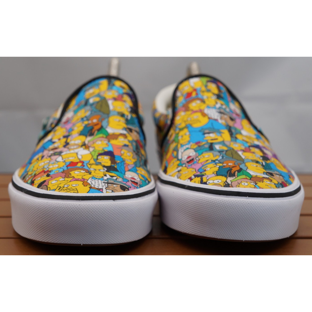 VANS X THE SIMPSONS SHOES MENS 9.5 SPRINGFIELD COLLAGE COMFYCUSH CLASSIC SLIP-ON - Picture 6 of 14